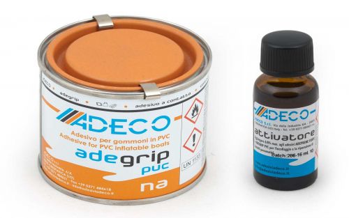 Adeco Schlauchboot-Kleber Set 2-Komponenten für PVC / Vinyl + Aktivator 5470
