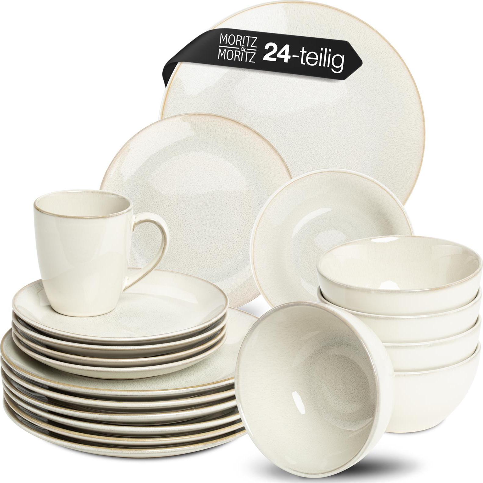 Moritz & Moritz SENSE beige Geschirrset 24 stk.