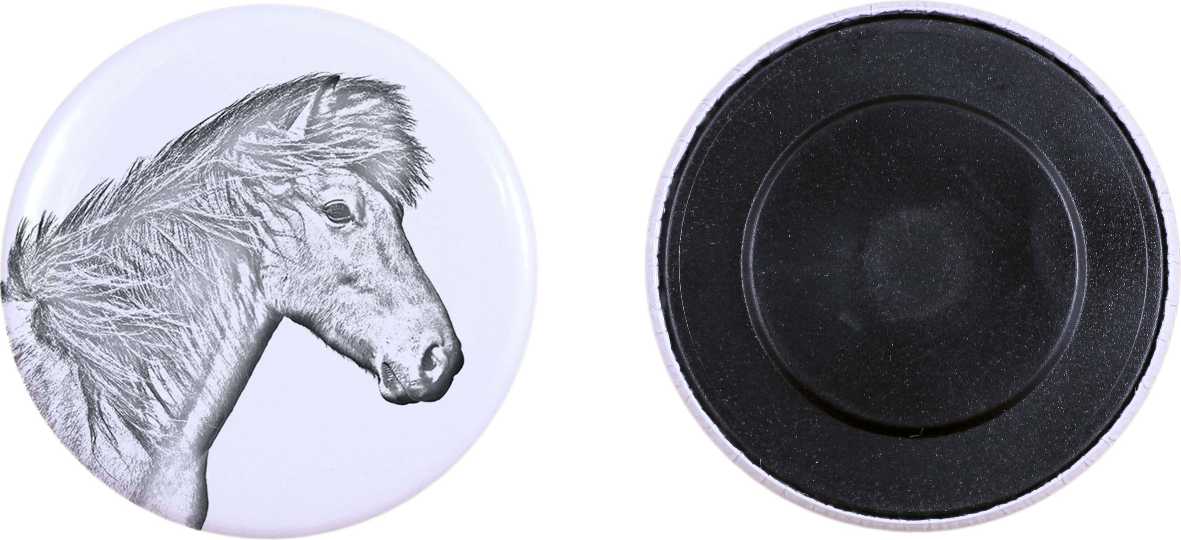 Islandpferd - Magnet mit Pferd, ein einzigartiges Abdruck des Pferdes der Marke Art-Dog