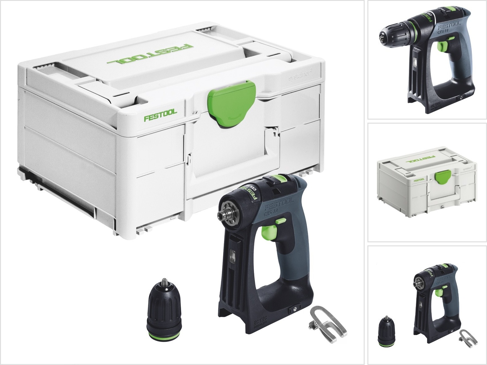 Akumulátorový vŕtací skrutkovač Festool CXS 18-Basic