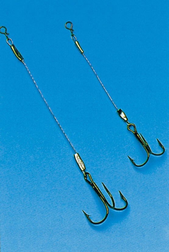 BEHR 2 Zusatzdrillinge Angstdrillinge Gr. 2 (6,5 & 9cm) für Gummifische 9936790