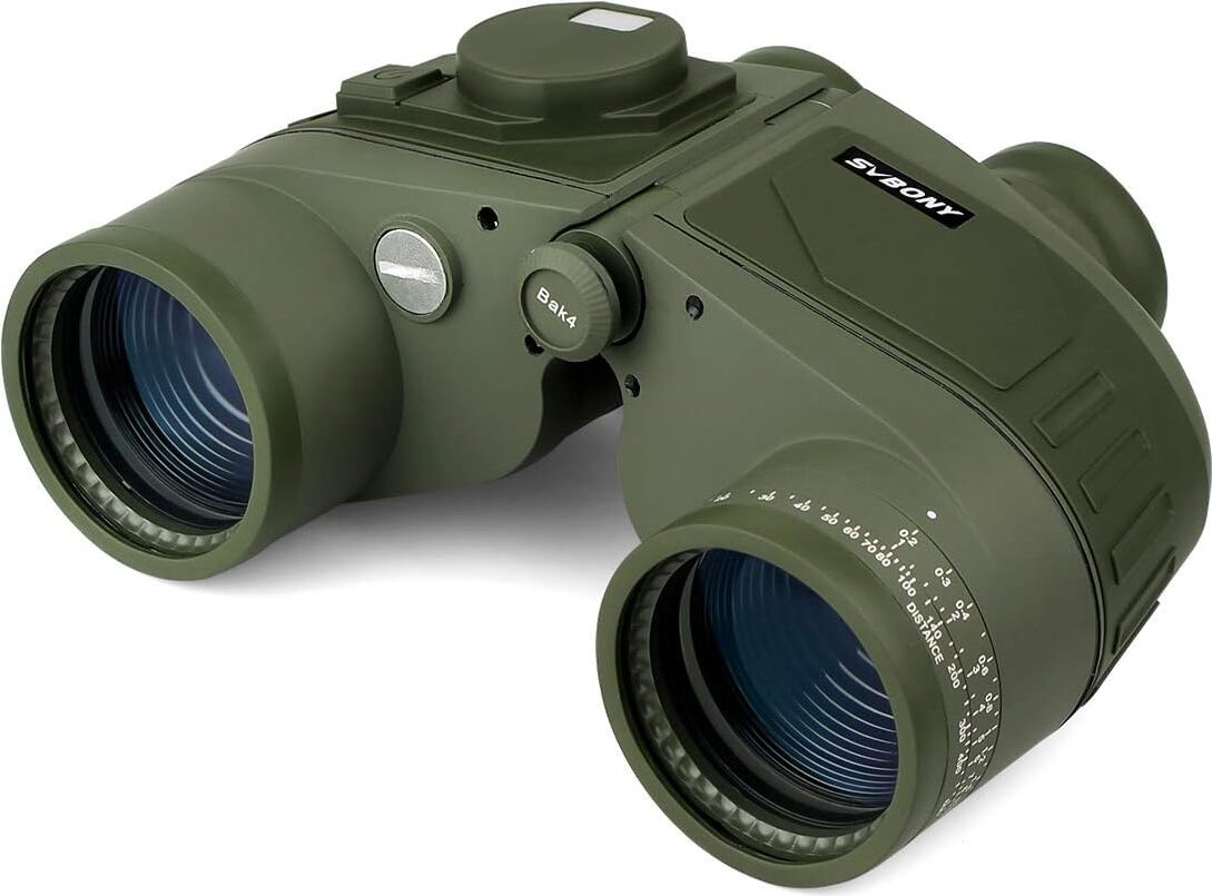 SVBONY SV27 Binokulare Ferngläser, Militär-Fernglas, 7 x 50 Bak4 Porro-prisma Fernglas, für Angeln Bootfahren Spiel EUF9307G