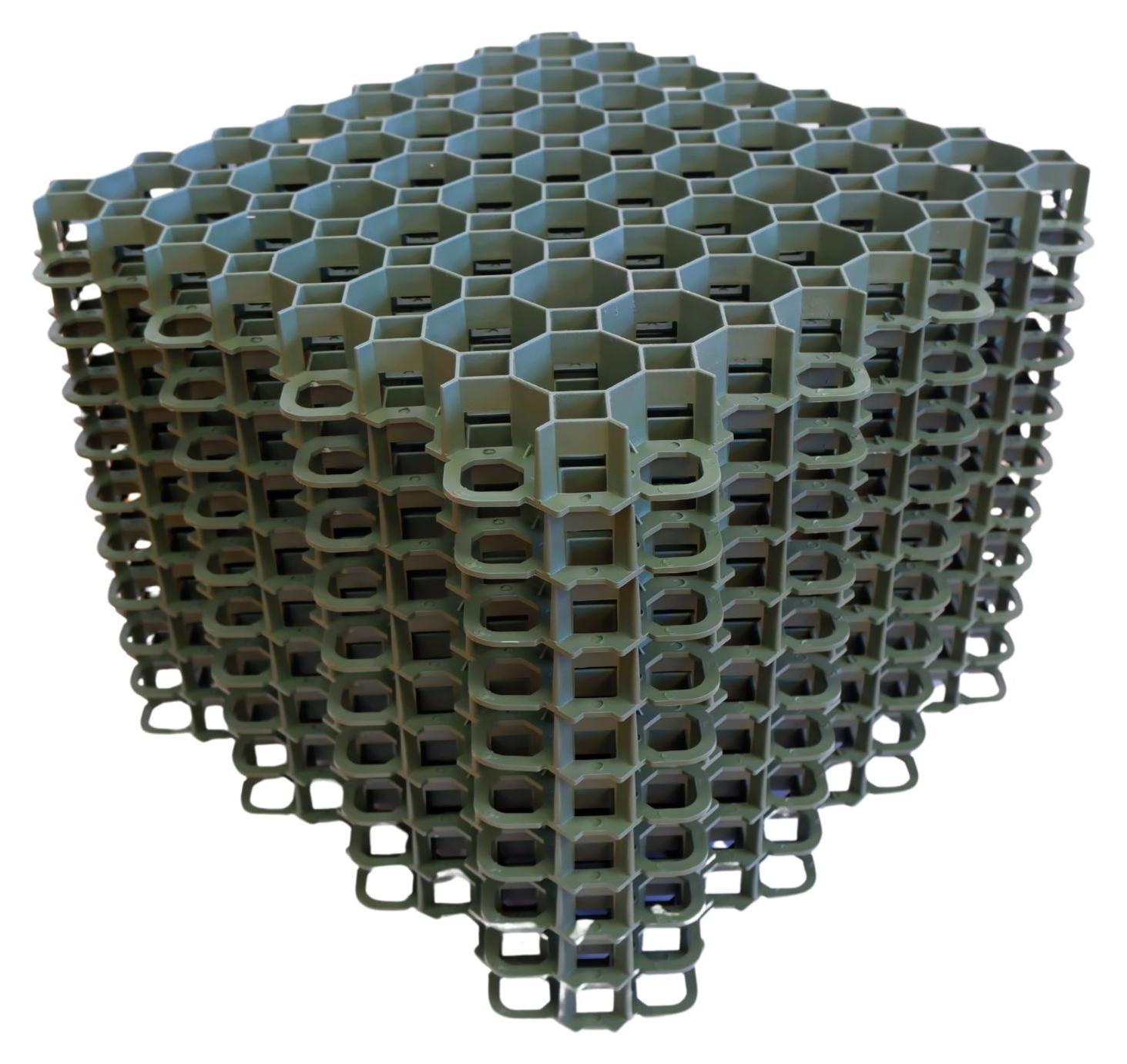 10 Stück ViD Rasengitter/Rasenwaben 50x50x4 cm, grün | Paddockplatten/Rasengitterplatten/Bodenwaben/Gehwegplatten