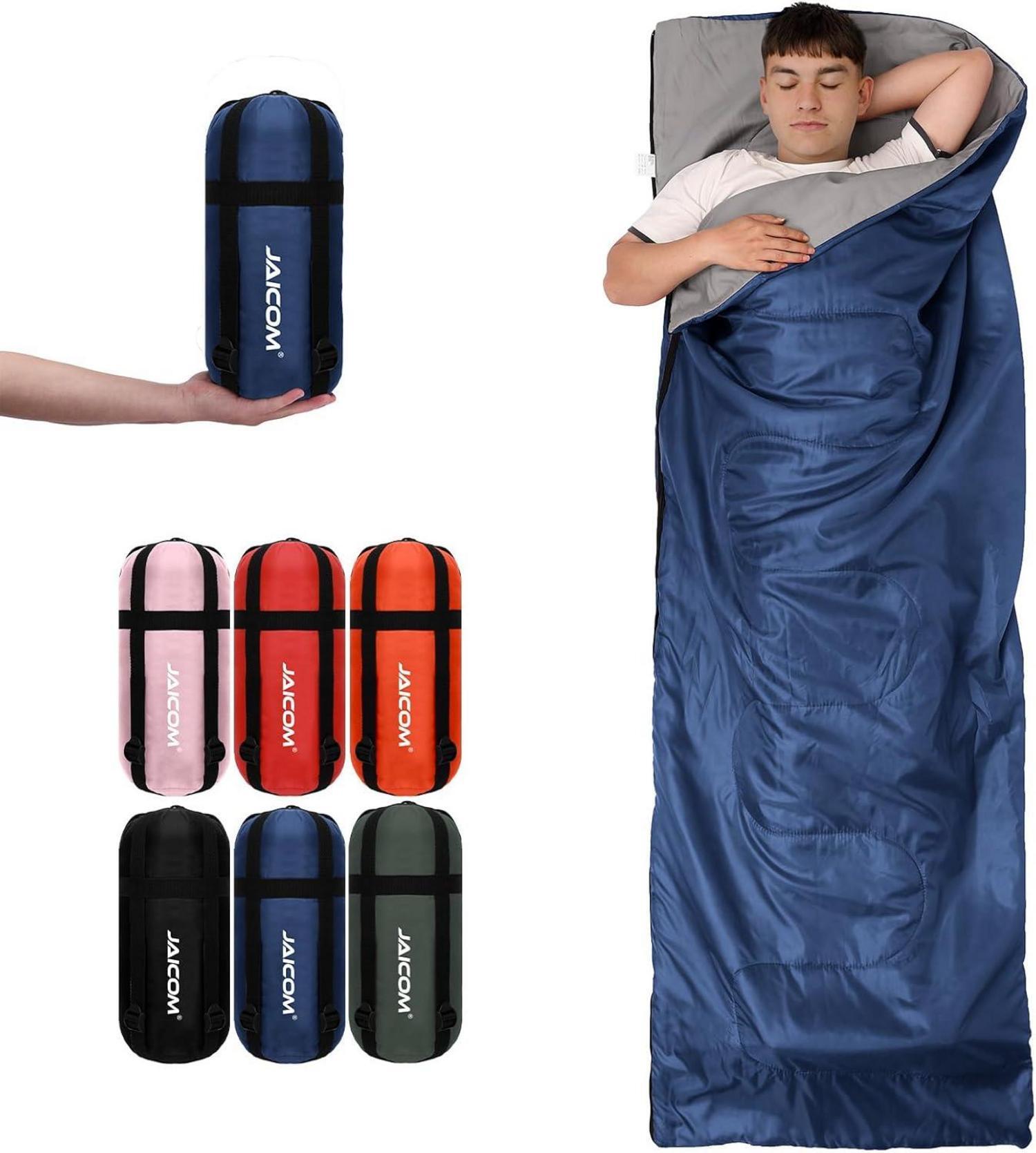 Sonstige JAICOM Kleiner Packmaß Schlafsack Outdoor Sommerschlafsack Blau