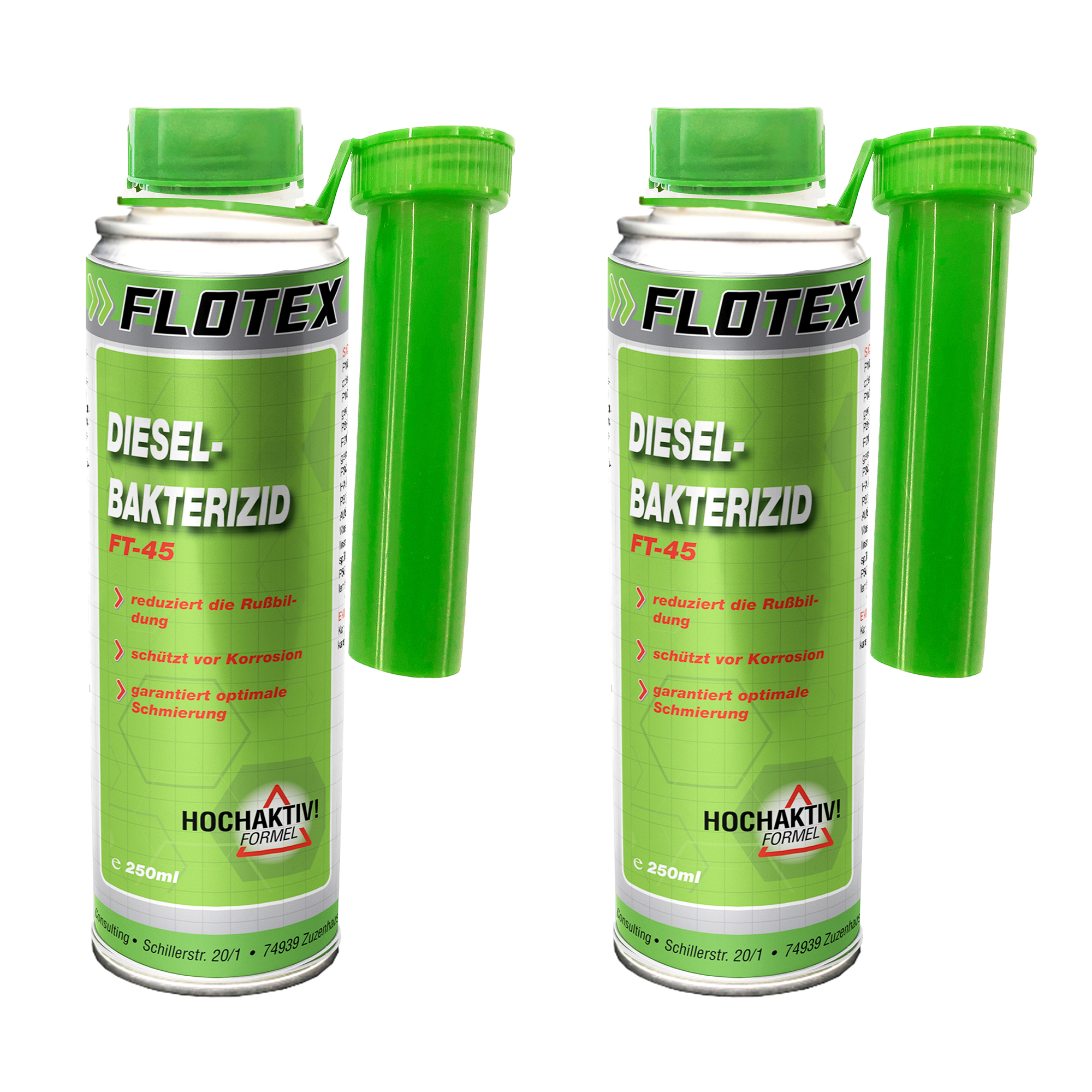 Flotex Diesel Bakterizid, 2 x 250ml Additiv