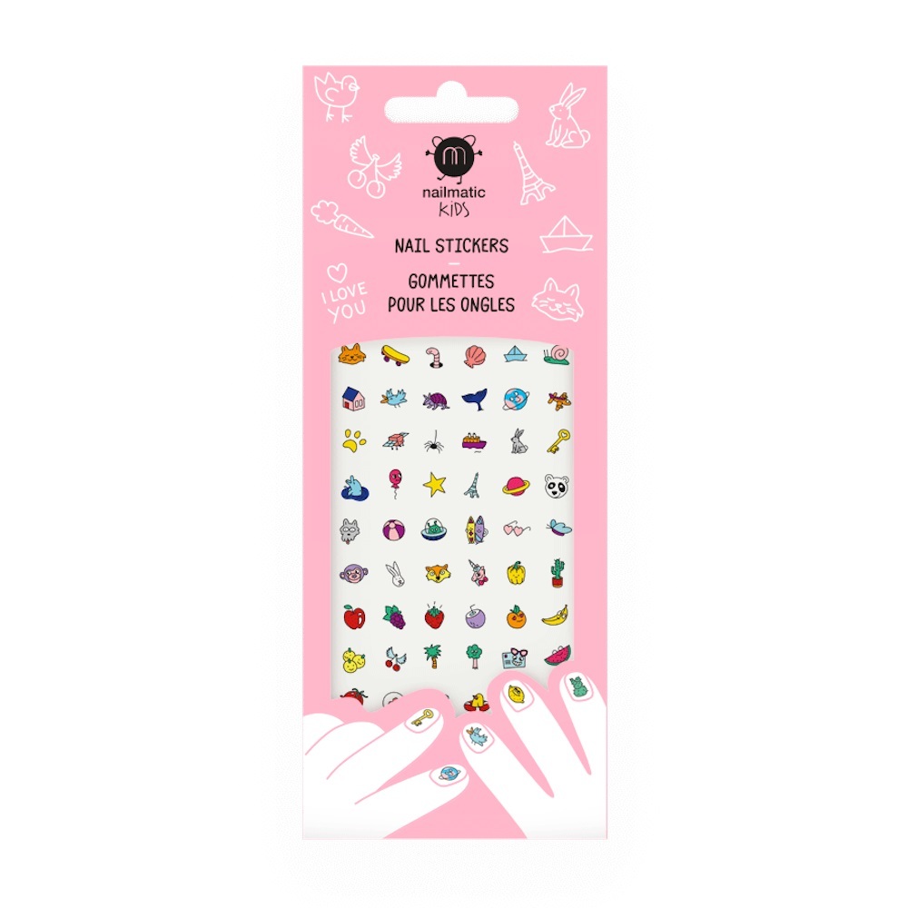 Premium Kindernagelsticker von Nailmatic - 50 Stück Happy Nails für fröhliche Nagelpflege
