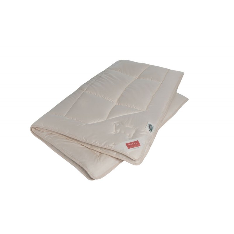 HEFEL Bettdecke Bio Wool Ganzjahredecke 100% Schafschurwolle (kbT) 400 g/m² 155 x 220 cm