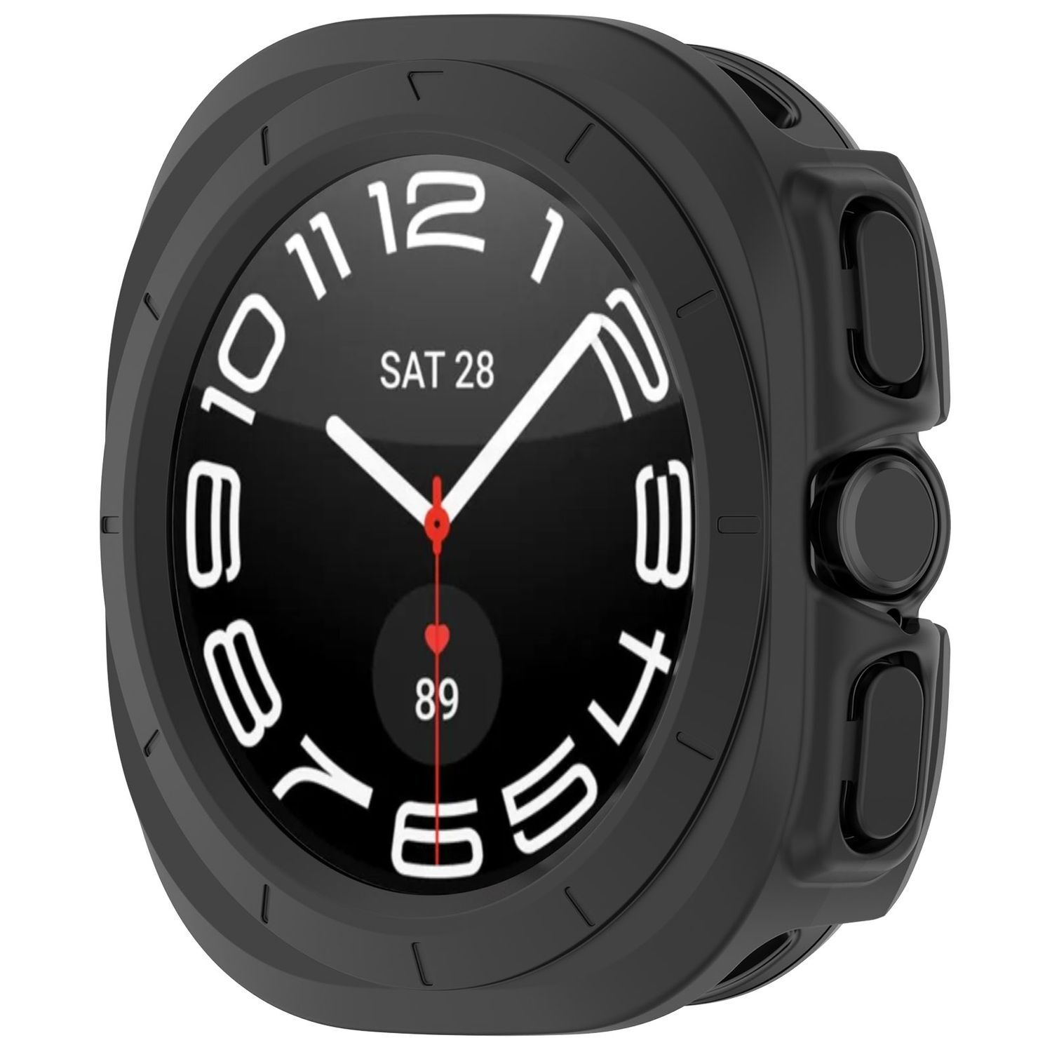 Pre Samsung Galaxy Watch Ultra 47 mm plastové puzdro Black