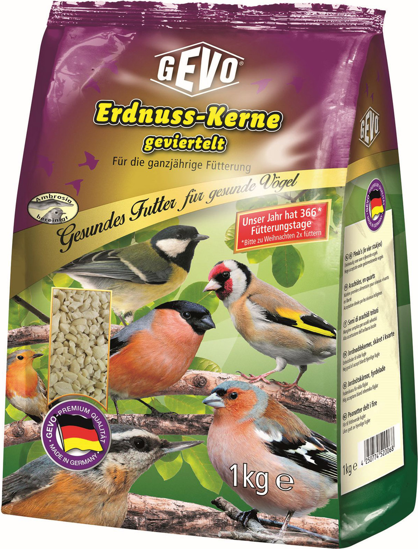 GEVO® Erdnusskerne geviertelt 1 Kg 910110