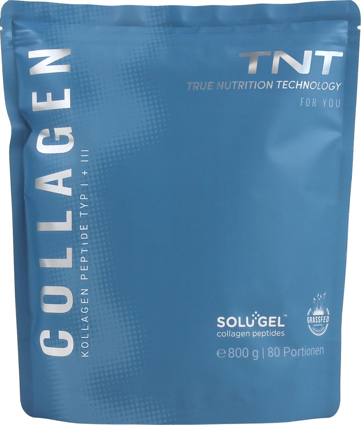 TNT Collagen Pulver - Premium Collagen Typ 1 und 3 von grasgefütterten Weiderindern. 800g ohne Geschmack 838446