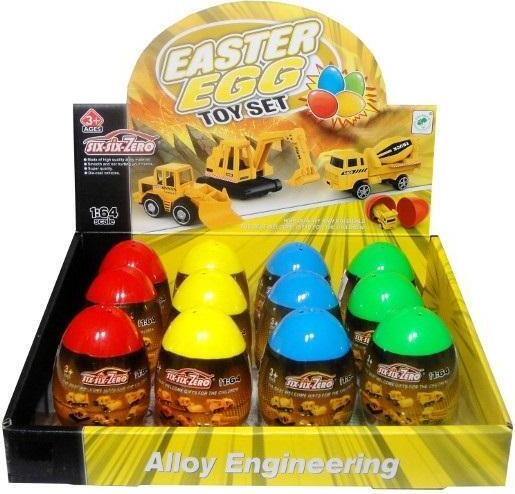 SWEDE Baufahrzeuge im Ei Mix (Spielzeug, Fahrzeuge)