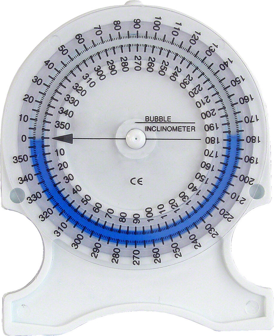 Sport-Tec Bubble Inclinometer, Inklinometer, Neigungsmesser, Orthopädie, Skoliose 25324