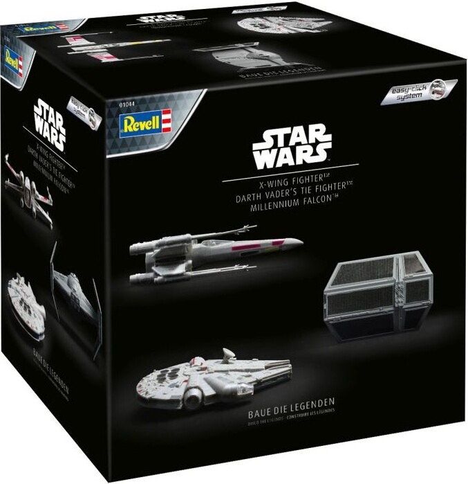 Revell - Adventný kalendár Star Wars 3v1 X-Wing Tie Fighter Millennium Falcon 01044