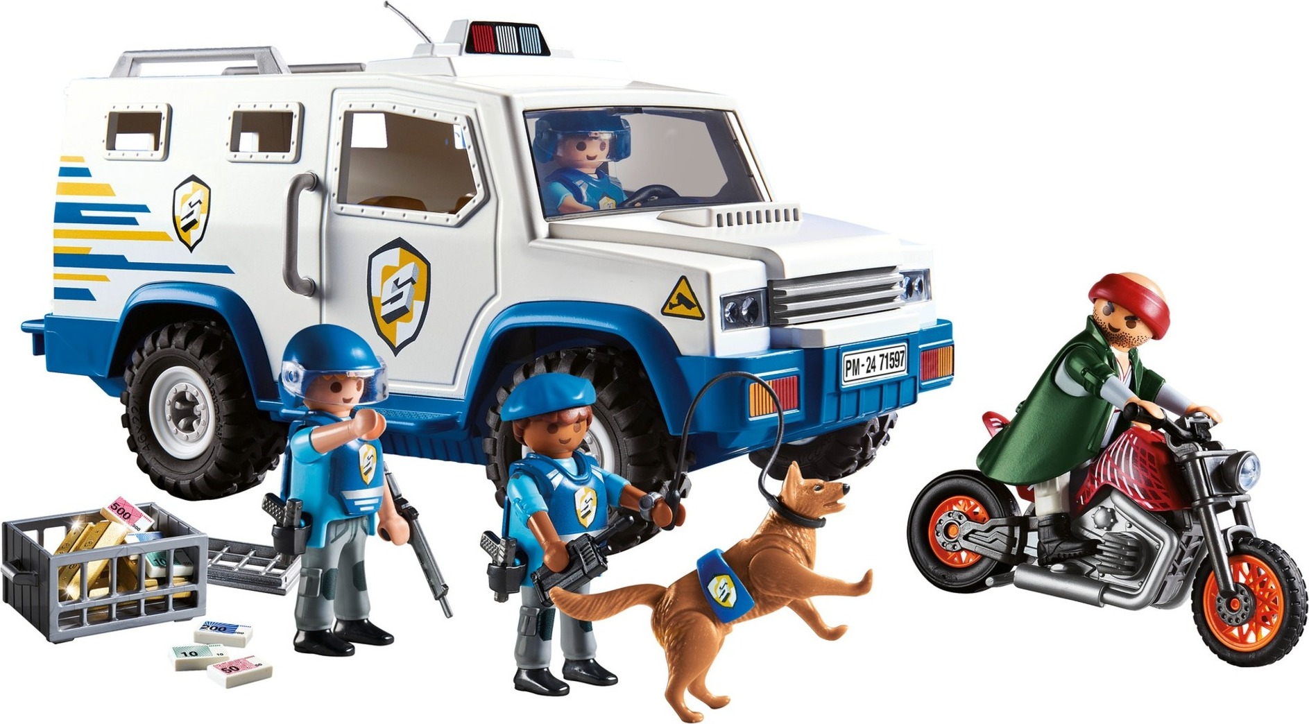 geobra Brandstätter PLAYMOBIL Action Heroes Geldtransporter 71597