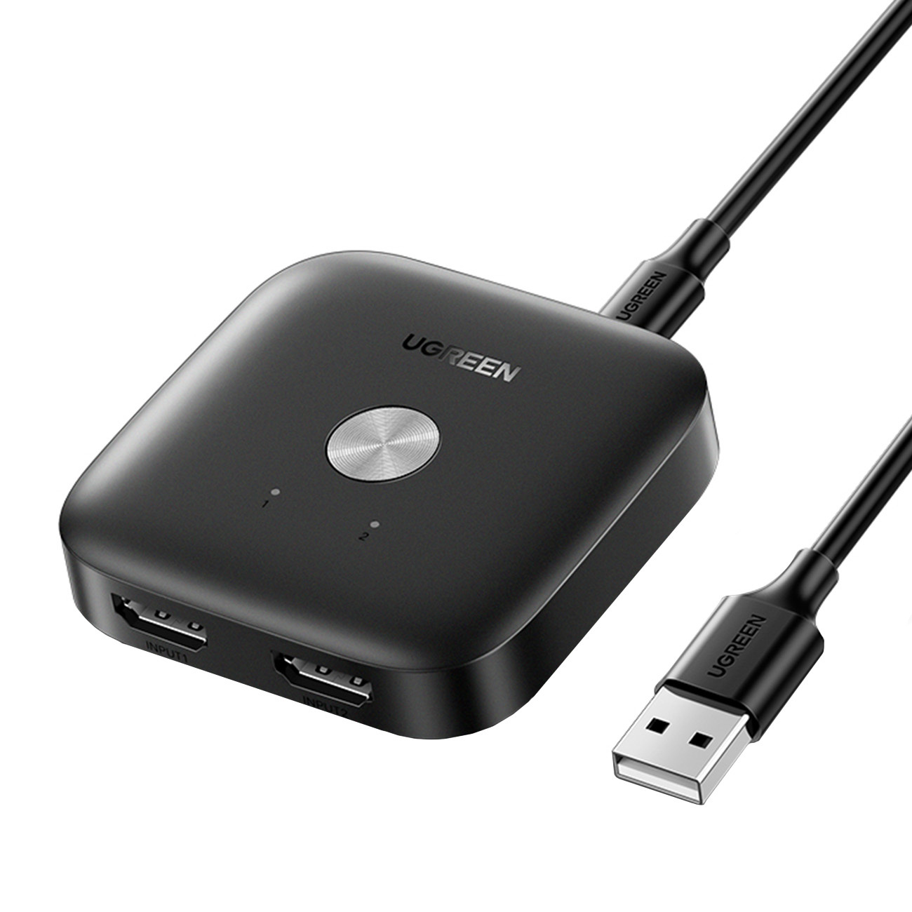 UGREEN CM333 Switch Box 2v1 HDMI 2.0 4K (negru)