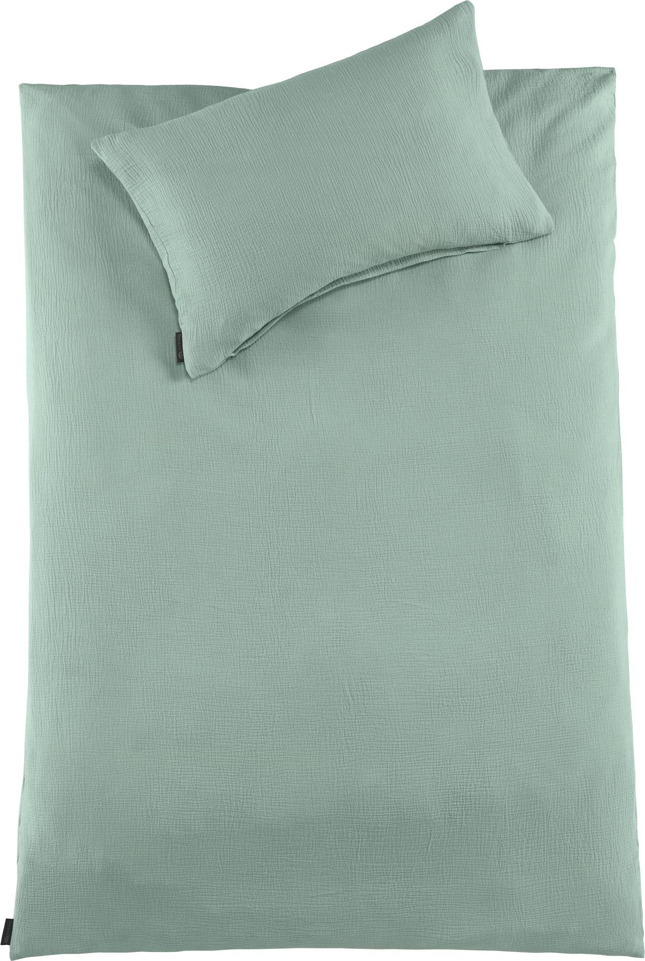 pure hug Musselin Baby Bettwäsche 100 x 135 cm Bettbezug Kopfkissenbezug 40 x 60 cm Matcha Gruen 4654655654