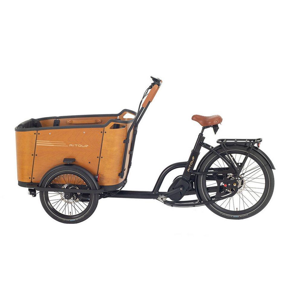 E-Lastenräder Aitour Family C Lastenrad 26 Zoll Unisex-Rad,13.4 Ah, 250W Mittelmotor