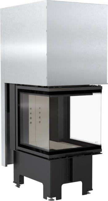 Inteligentný oceľový krb KRATKI NBC 500/500 8 kW Ø 200 Lift-up MSK SKLO