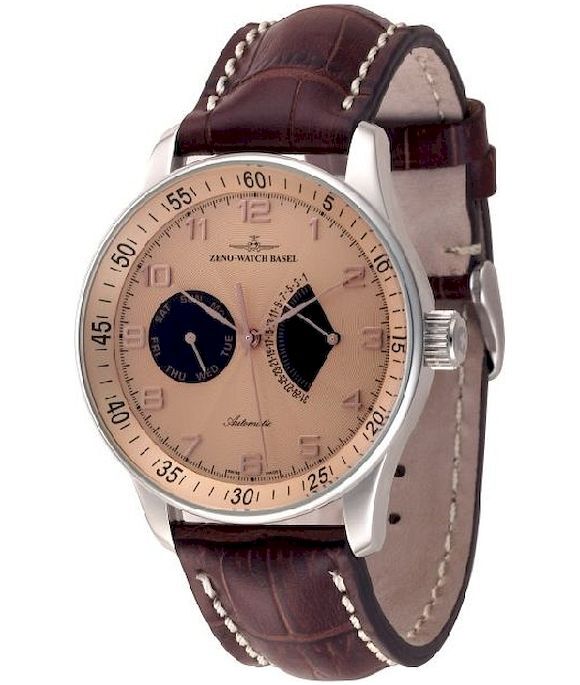 Zeno-Watch - Náramkové hodinky - Pánske - Chrono - X-Large Retro Retrograde - P592-g6