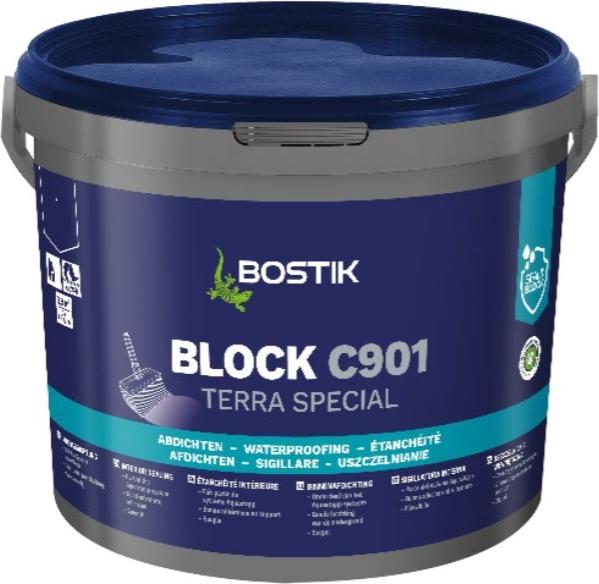 Bostik Block C901 Terra Special Spezialschlämme 15Kg Eimer Bauwerksabdichtung 30625545