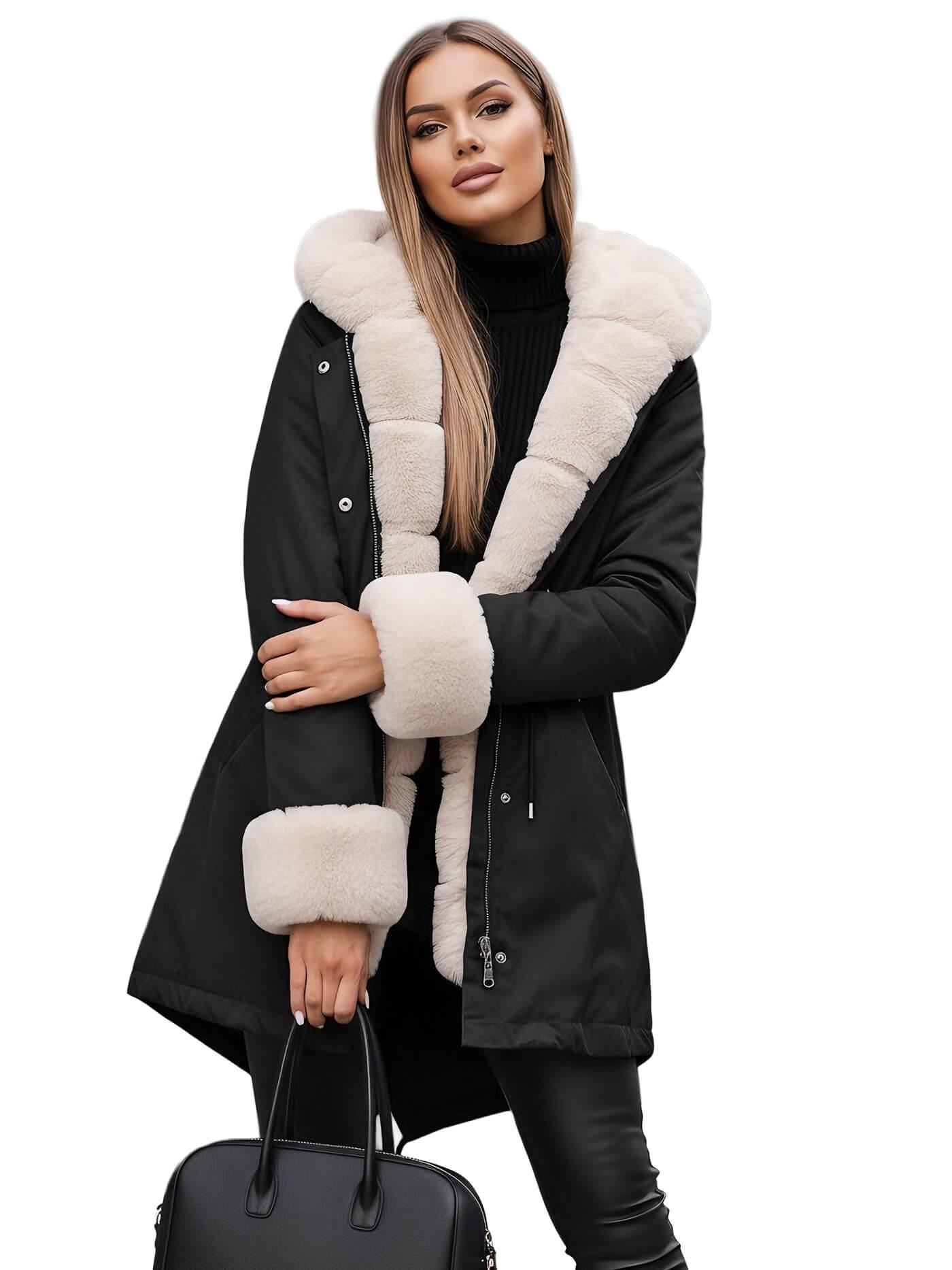 Damen Jacke Schwarz OZONEE JS/M763/392Z M