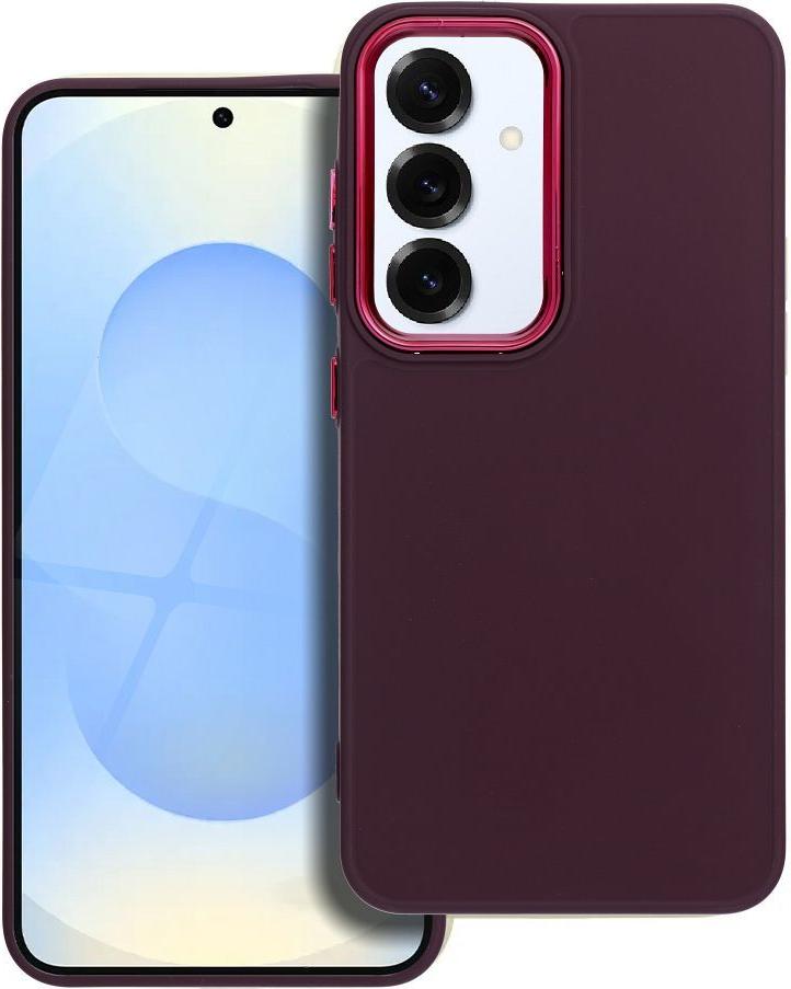 Kryt na mobilný telefón FRAME vhodný pre SAMSUNG S25 fialový