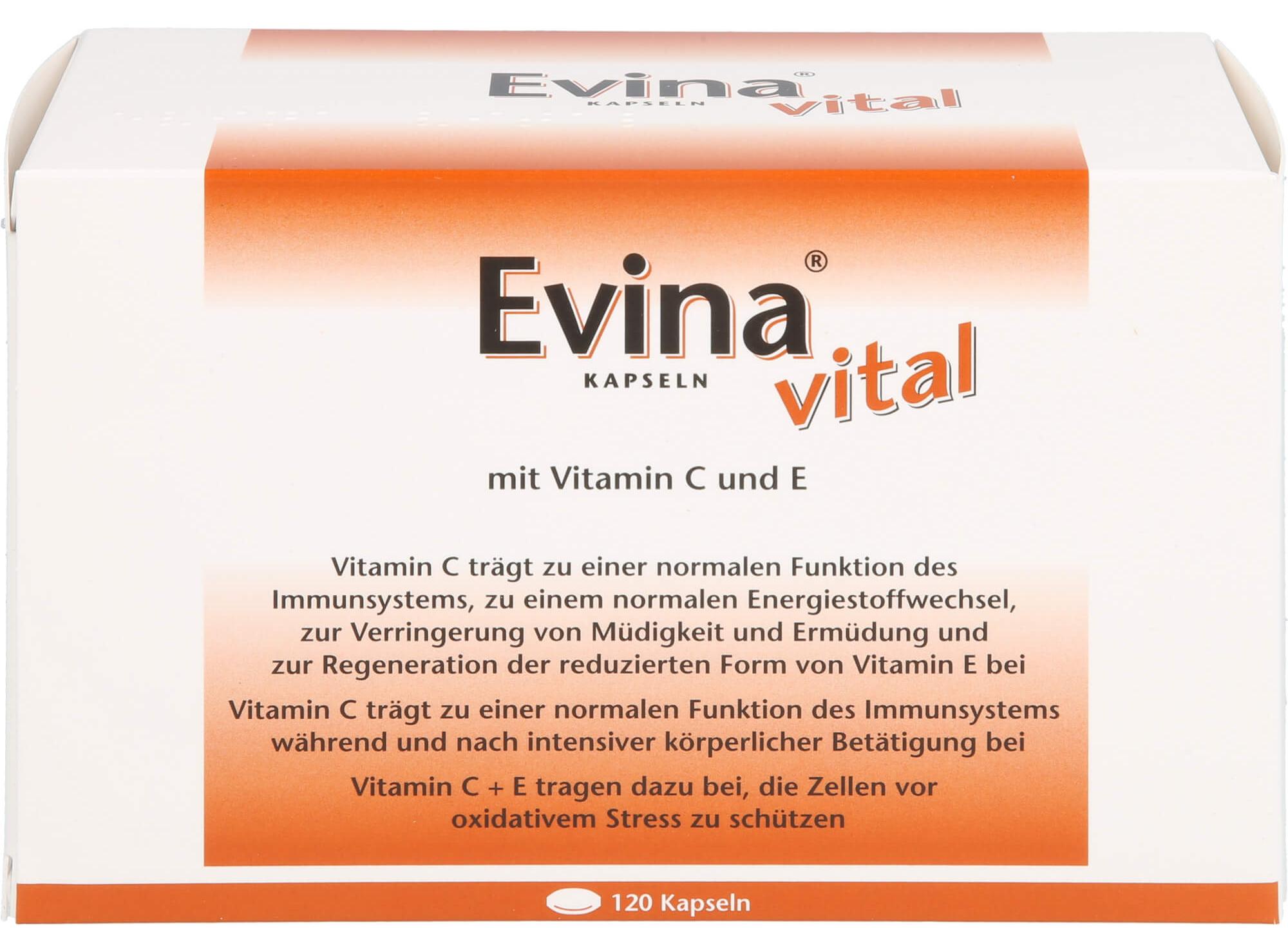 Rodisma-Med Pharma GmbH Evina vital Kapseln bei Vitamin C Mangelzuständen, 120 St. Kapseln 14056085