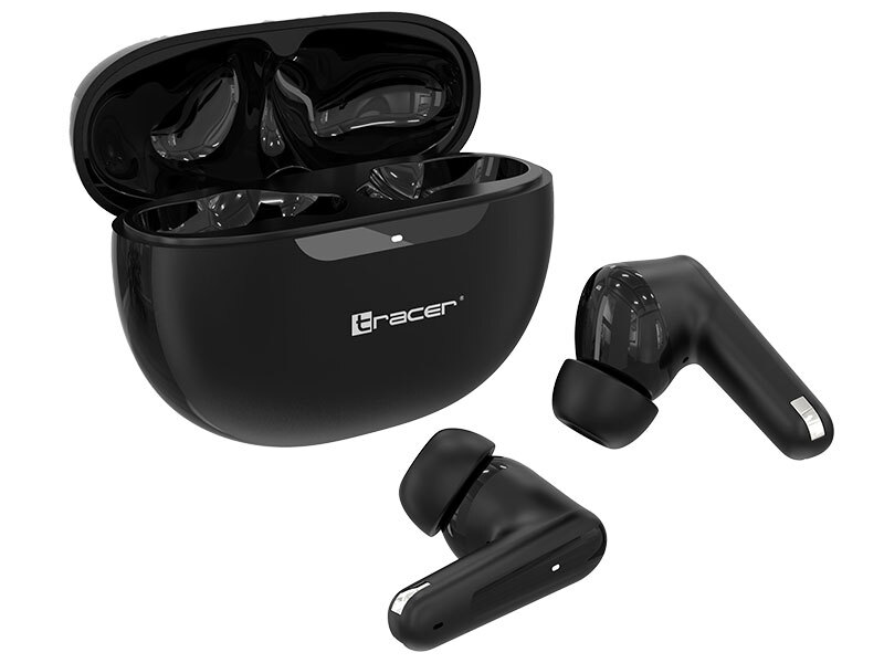 Bezdrôtové, mobilné slúchadlá, TRACER T10 TWS BT, čierne