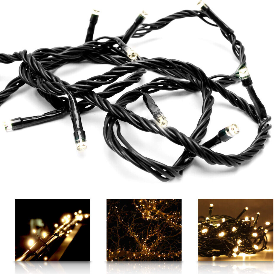 LED Universum LED Lichterkette warmweiß von - 80m Länge, 1000LEDs, 3m Zuleitung