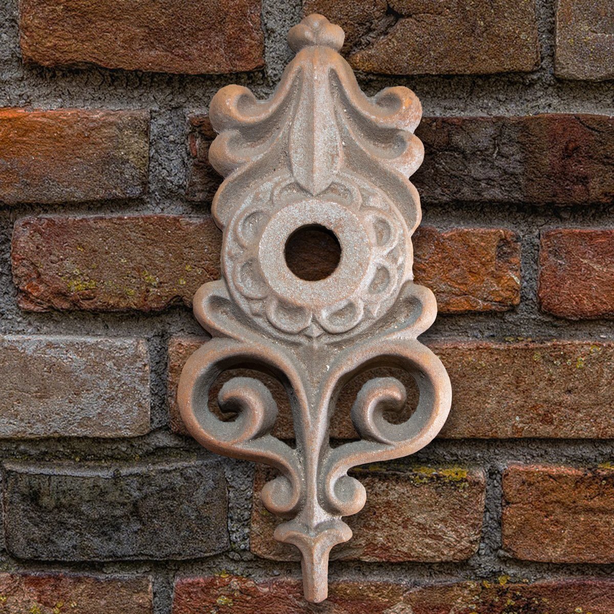 Antikas Maueranker, Blume, Gusseisen, Rostig