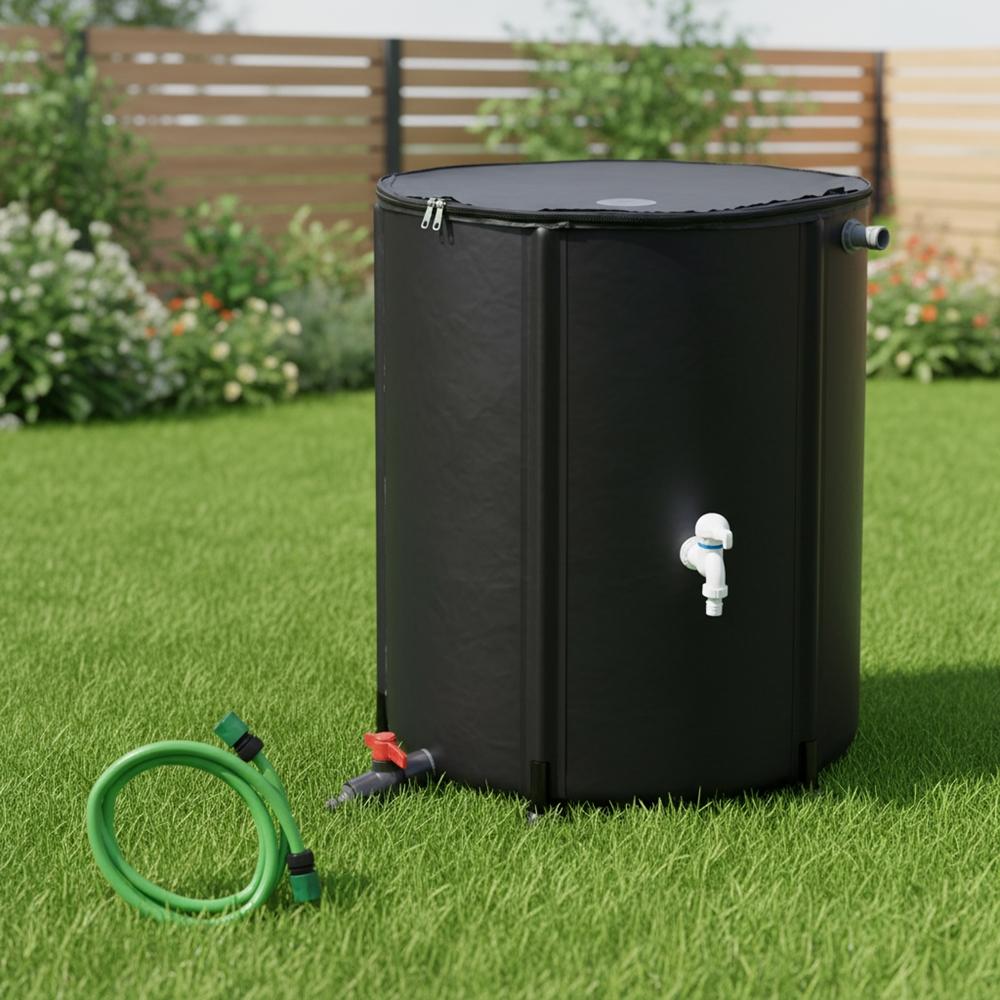Mucola 500L Faltbarer Wasserspeicher Regenwasserfass Wassertank Regentonne Wasserfass 50003245
