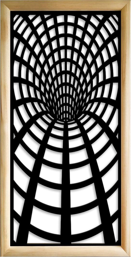 SIGNORBIT BLACKHOLE - Moduli Decorativi in holz e PVC 47x94 cm schwarz