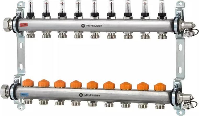 Rozdeľovač podlahový Imi Heimeier DYNACON ECLIPSE 9 OKRUHOV 9340-09.800