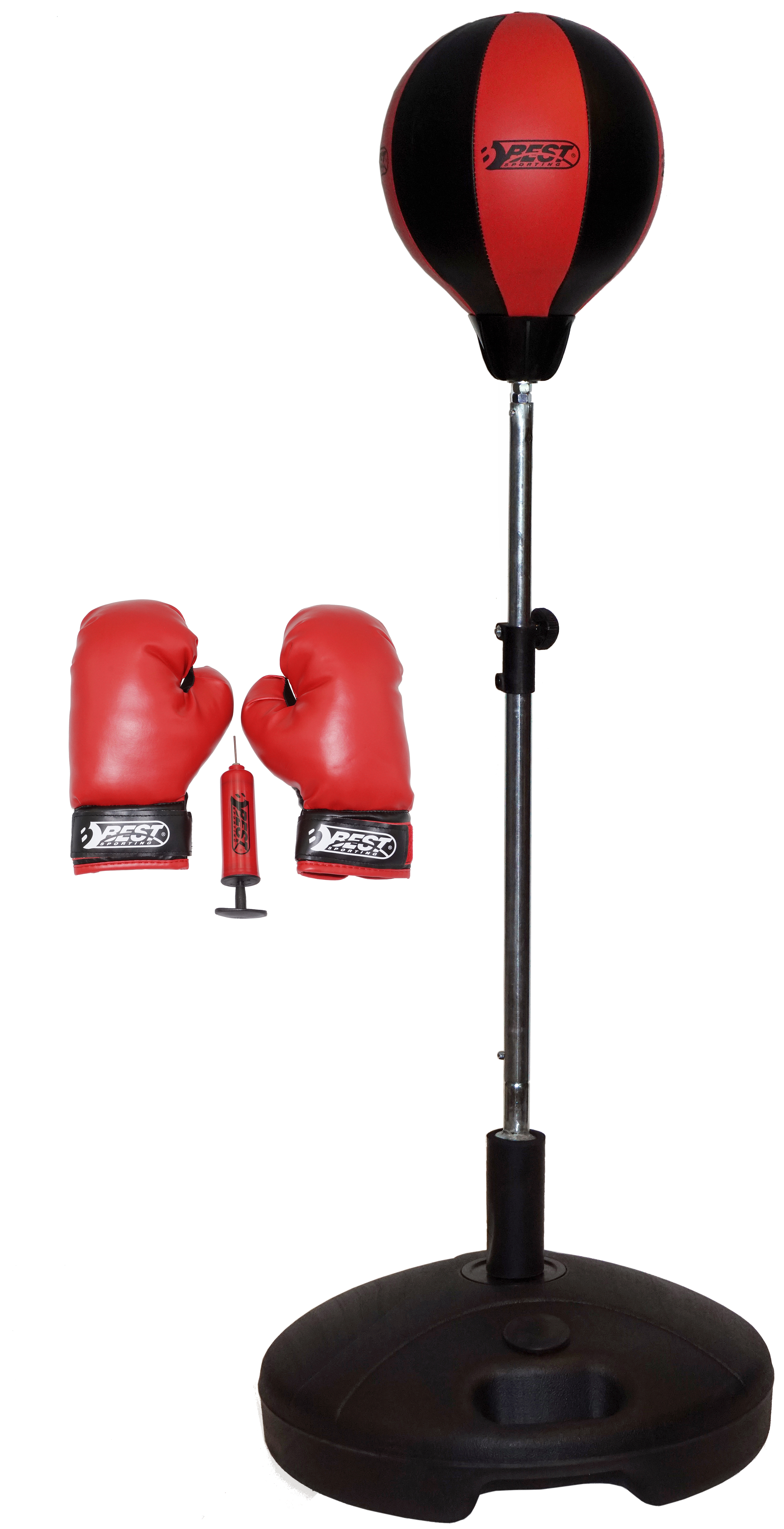 Boxset Punchingball höhenverstellbar Standboxball mit Boxhandschuhen & Pumpe 