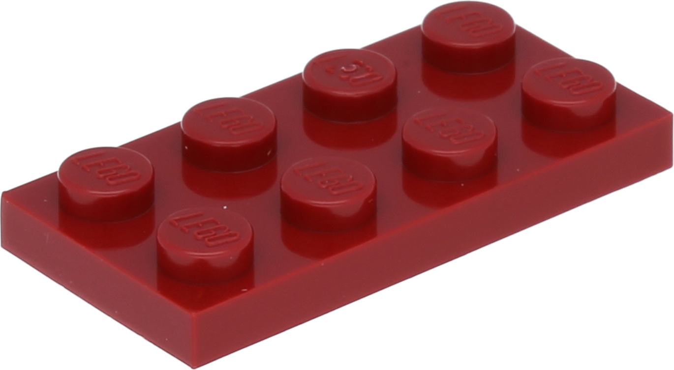 Lego® 10 kusov 3020 Dosky Dosky 2x4 časť Basic 10 Tmavo červená