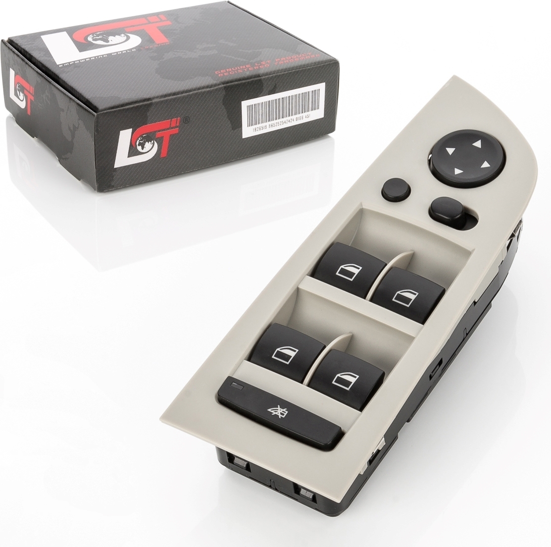 LST Fensterheber Schalter Schalteinheit mit Rahmen VL grau für BMW 3er E90 E91 SW-0114-3514C