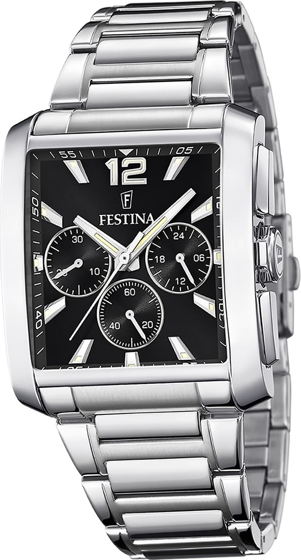 Pánske náramkové hodinky Festina z nehrdzavejúcej ocele strieborné Timeless Chronograph D2UF20635/4