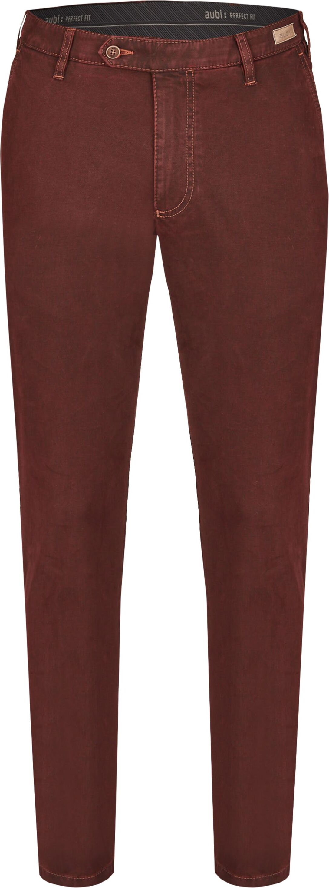 aubi: aubi Perfect Fit Herren Winter Hose Baumwollhose Mikrostruktur Modell 526 bordeaux Größe 32