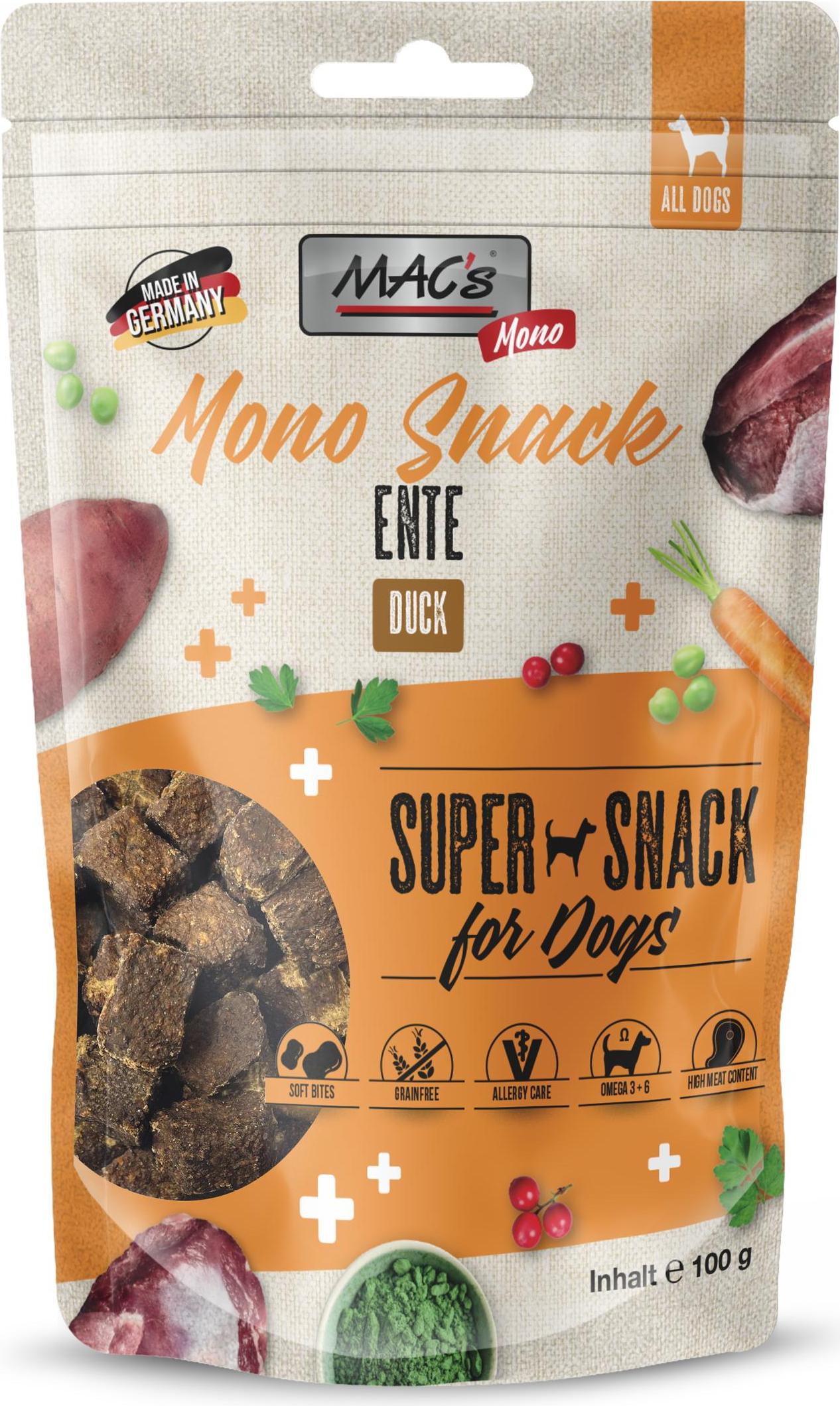 MAC's DOG - Monoprotein Snack 9x100g | Mono Ente