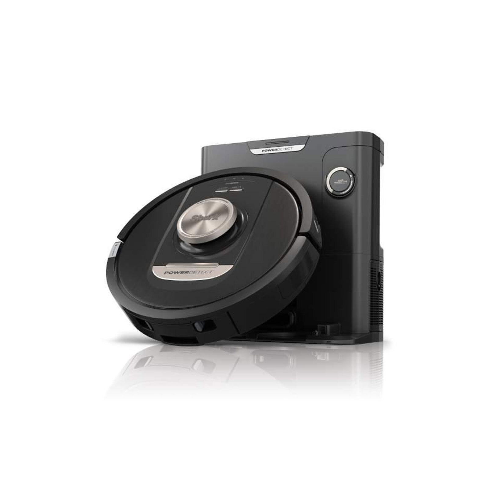 sharkk Sharkclean PowerDetect Roboter-Staubsauger 0,23 l Beutellos Schwarz, Silber RV2820VEEU