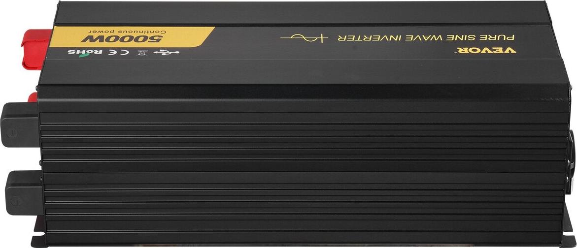 VEVOR Reiner Sinus-Wechselrichter Wechselrichter 5000 W DC12V zu AC230V Wechselrichter LCD