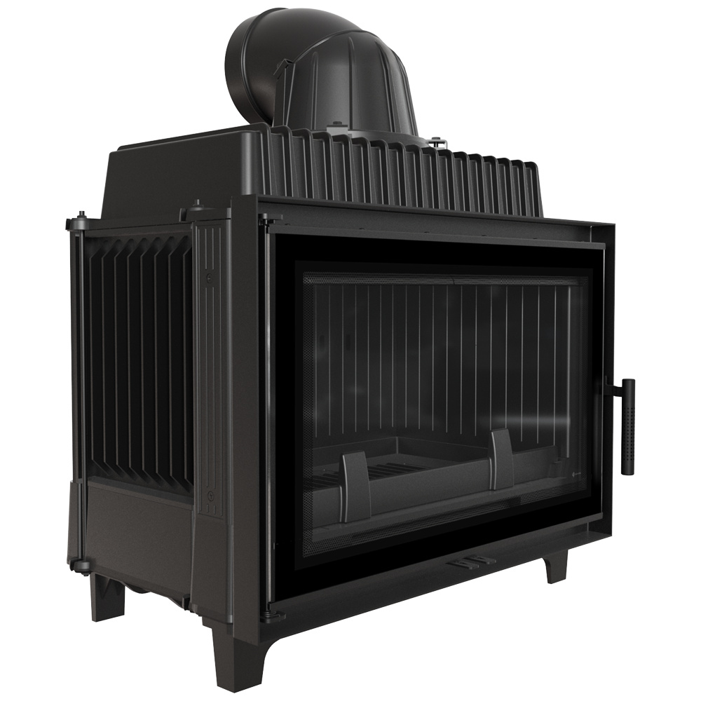 Liatinový krb Frank 14 kW Ø 200 deco