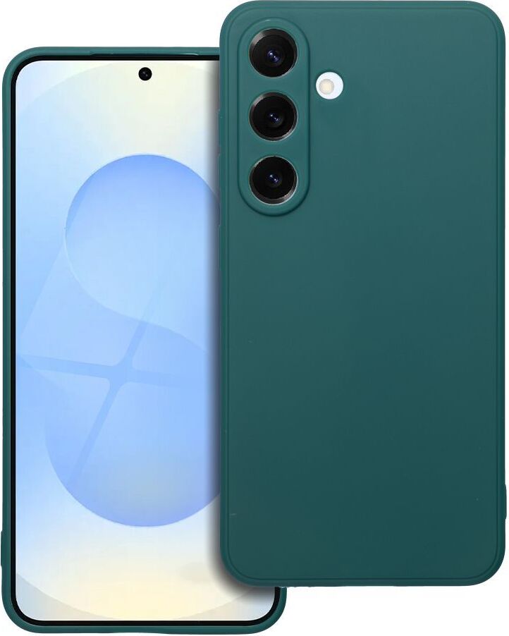 MATT kryt na mobilný telefón vhodný pre SAMSUNG S25 tmavozelený