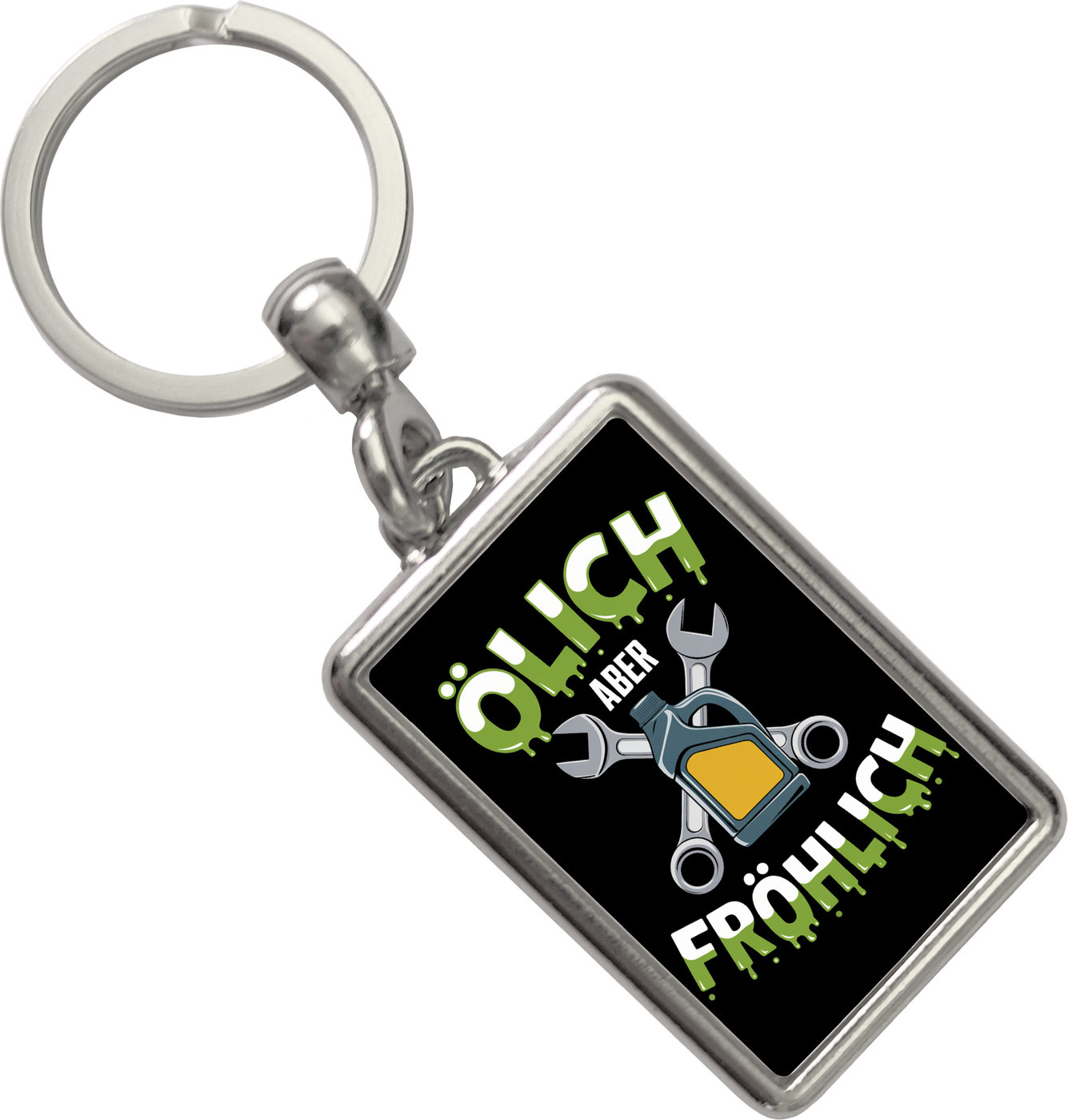 speecheese Ölich Aber Fröhlich Schlüsselanhänger für Mechaniker