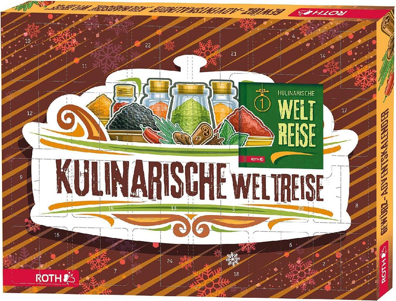 Roth Adventskalender 'Gewürz-Adventskalender - Kulinarische Weltreise' bestückt 80675