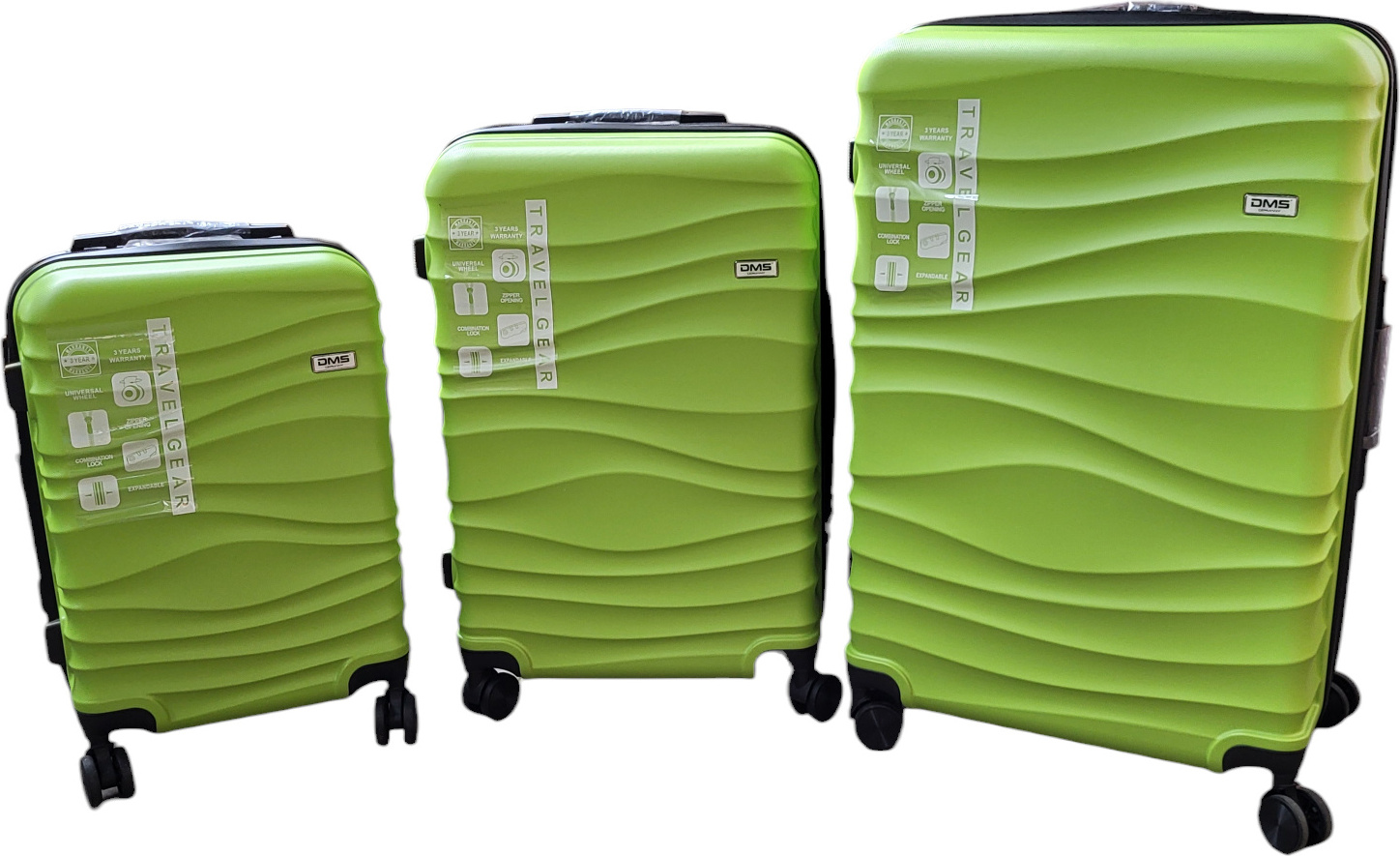 DMS® 7tlg Hartschalenkofferset Koffer Reisekoffer Trolley ABS-Hartschale