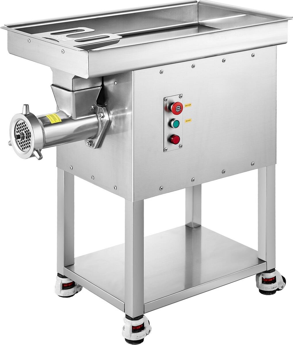 VEVOR Gewerblicher elektrischer Fleischwolf 22 lb/min 2200 W Industrieller Schrankfleischwolf