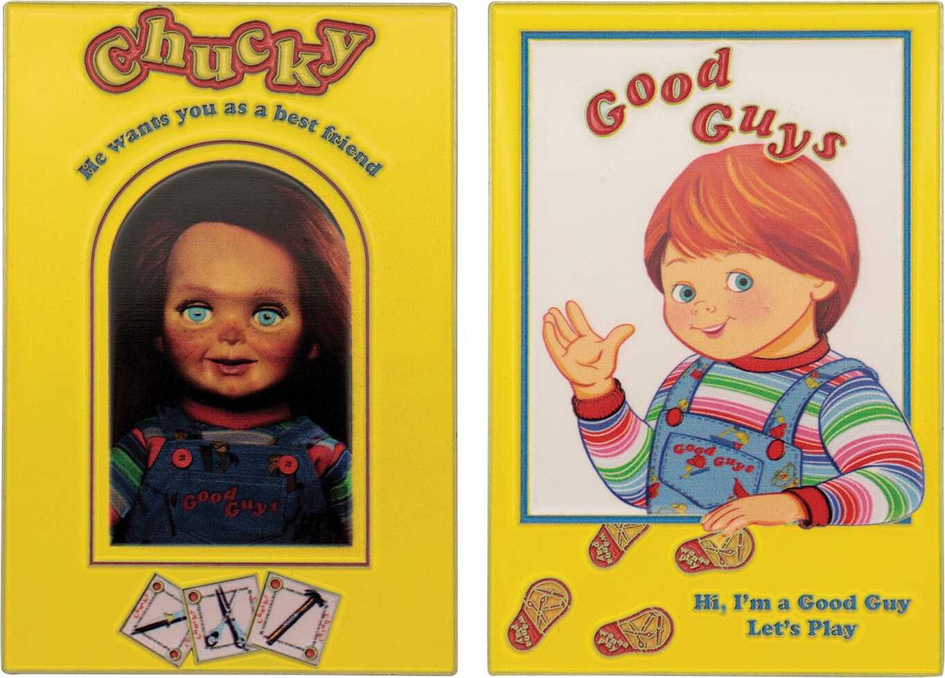 Fanatic Chucky Die Mörderpuppe mit Spell Card Metallbarren Chucky Limited Edition 770