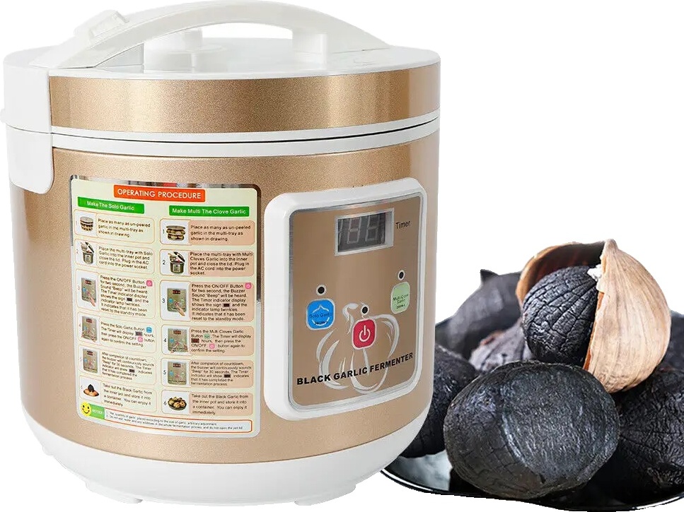 OEM Schwarze Knoblauchfermenter, 5L Kapazität, 12-15 Tage Fermentationszeit , Gold 3263