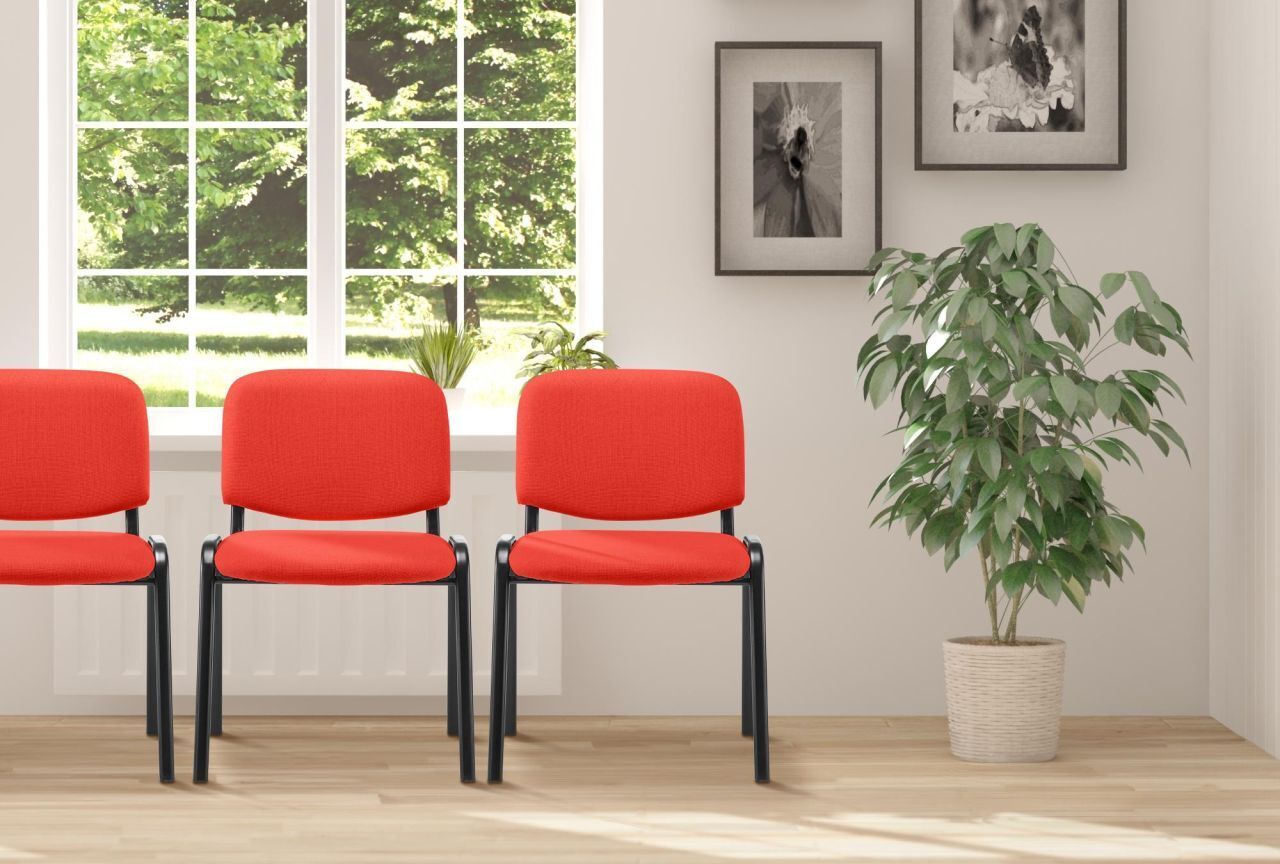 CLP Besucherstuhl Ken Stoff rot